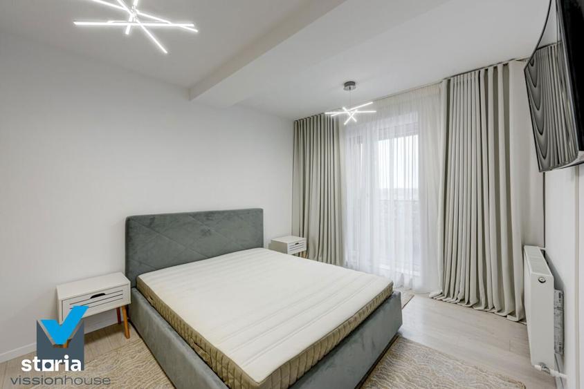Apartament cu 2 camere semidecomandat, mobilat în Străulești
