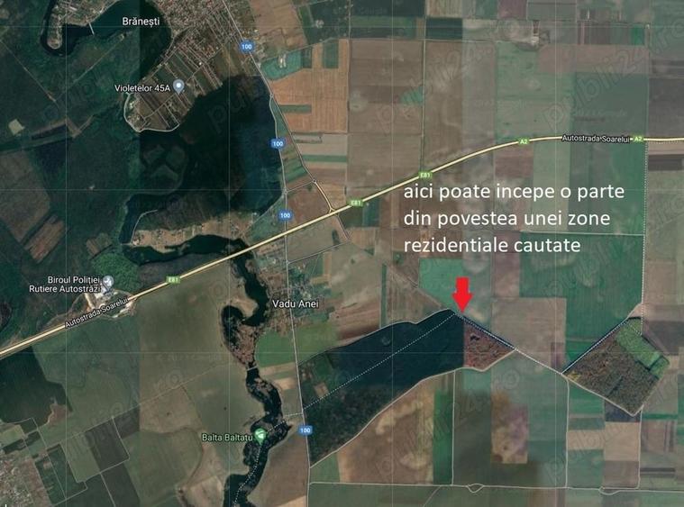 Teren de 85 mp, în Brănești