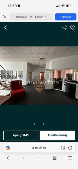 Clădire de birouri modernă de închiriat – 224 mp parter / 220 mp etaj