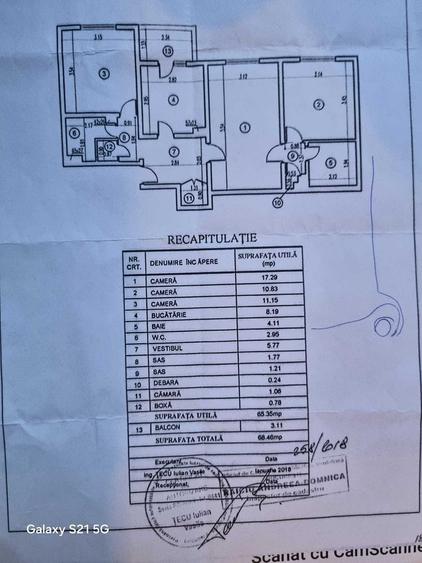 Apartament cu 3 camere semidecomandat în Titan