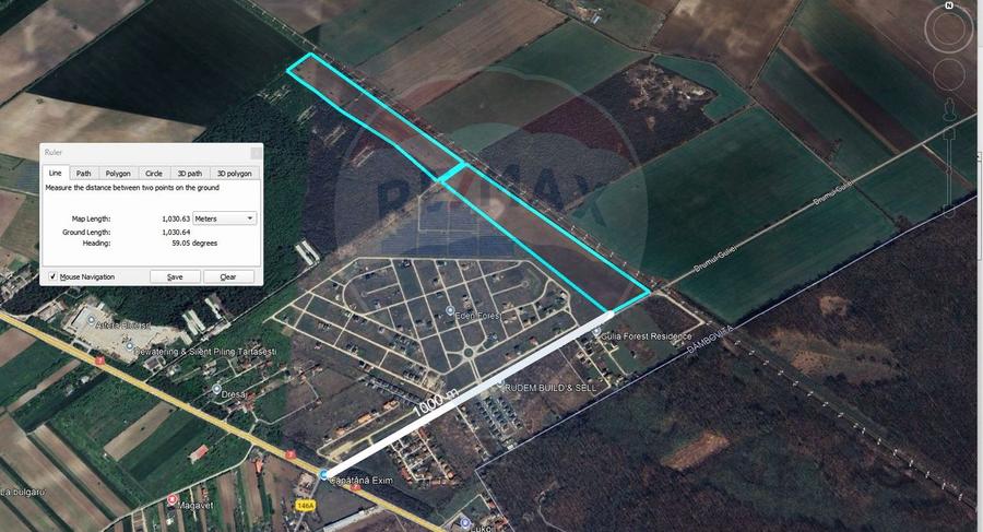 Teren Construcții intravilan de 193500 mp, în Tărtășești