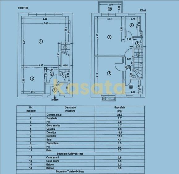 Casă individuală cu 3 camere cu Piscina în Ștefăneștii de Jos