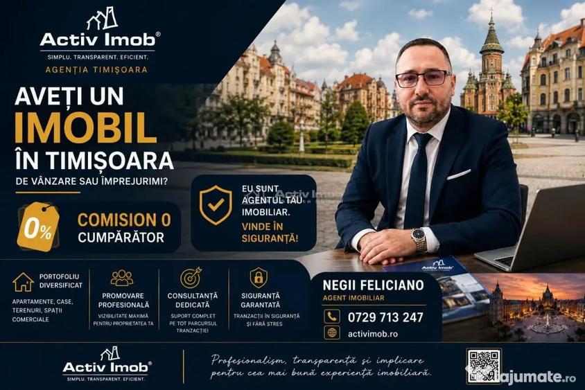 Apartament 3 cam, CF 2 , semidecomandat Circumvalatiunii - Timisoara (Timis) - 14