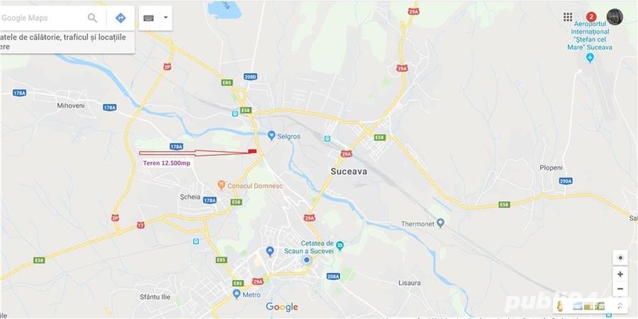 Teren de 12478 mp, în Nord