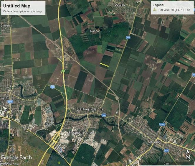 Teren Construcții intravilan de 17000 mp, în Ștefăneștii de Jos