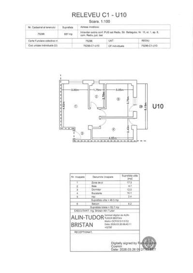 Apartament 2 camere, 53 mp, zona pacurari-rediu - 9