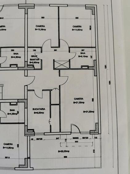 Apartament cu 4 camere decomandat în Complex Studențesc