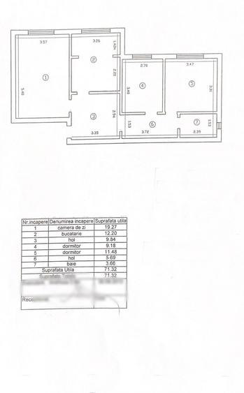 Apartament cu 3 camere decomandat în Nicolina
