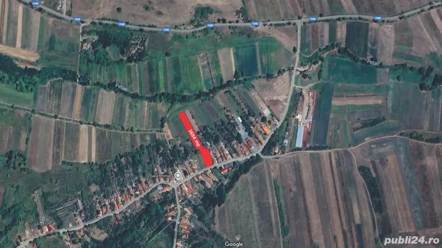 Teren de 3600 mp, în Valea