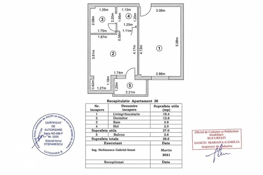 2 Camere | Bloc 2021 | Decomandat | Mobilat & Utilat | - 1