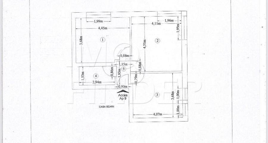 Apartament cu 2 camere decomandat, mobilat în Bună Ziua