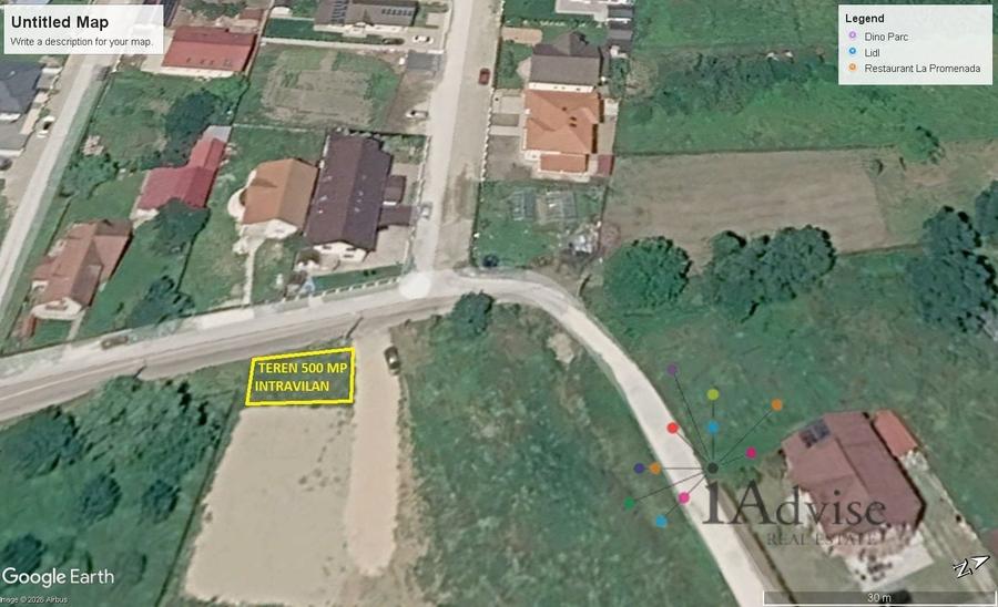 Teren Construcții intravilan de 505 mp, în Primăverii