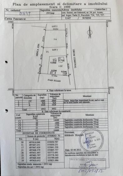 Casă cu 3 camere în Suseni