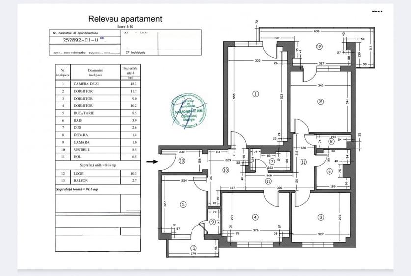 Apartament cu 4 camere decomandat, mobilat în P-ța Amzei