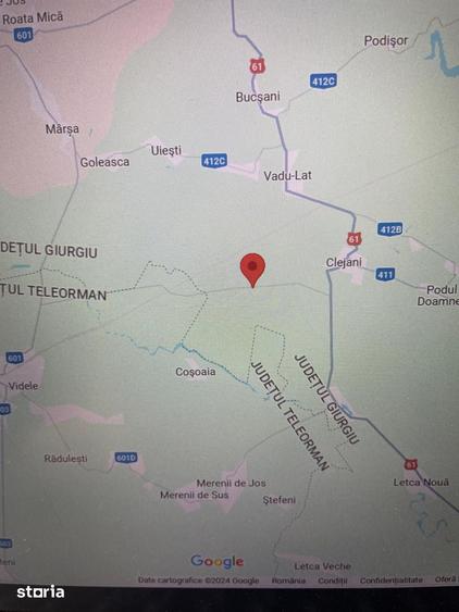 Teren de 1500000 mp, în Clejani