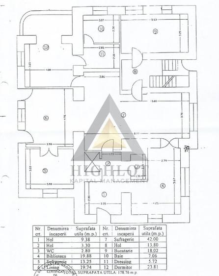 Casă individuală cu 11 camere cu Canalizare în Capitale