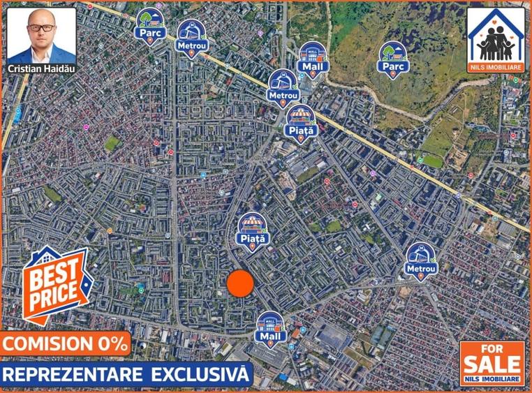 Apartament cu 2 camere, mobilat în Berceni