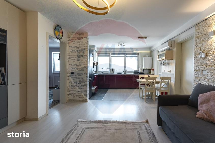 Apartament cu 3 camere, mobilat în Gării