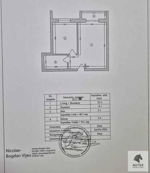 Apartament cu 2 camere în Central