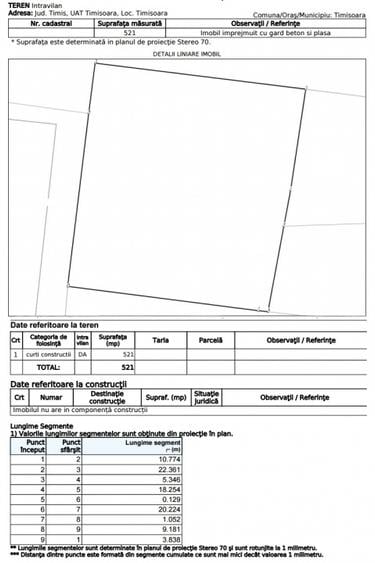 Teren Construcții intravilan de 521 mp, în Braytim