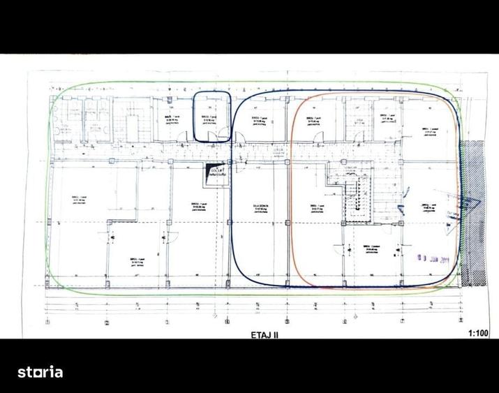 Spatiu de Birouri de Inchiriat 456 mp, Etaj 2, Zona Centrala | 8,3 - 1
