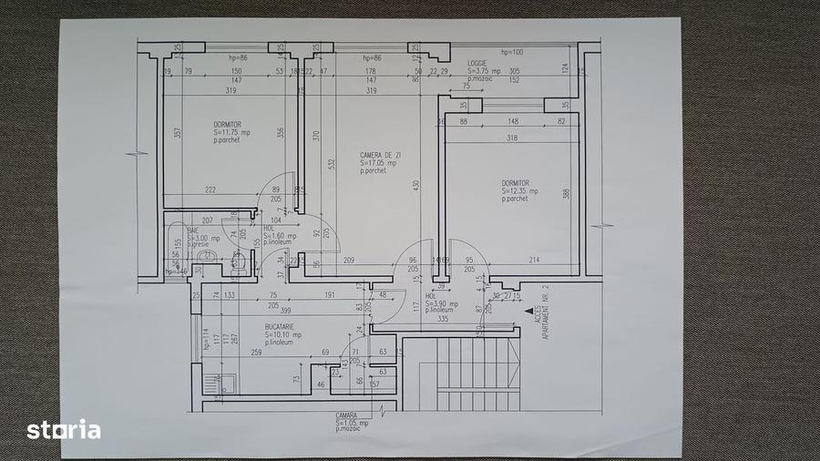 Apartament cu 3 camere în Central