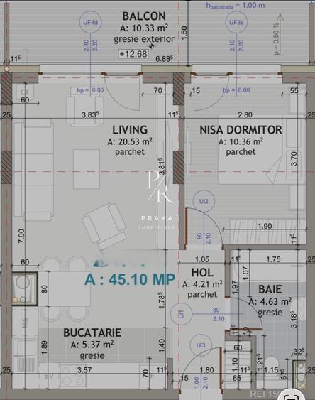 Apartament 2 Camere, LUX, 45 mp, lift, garaj, panoramic, zona Eroilor! - 8