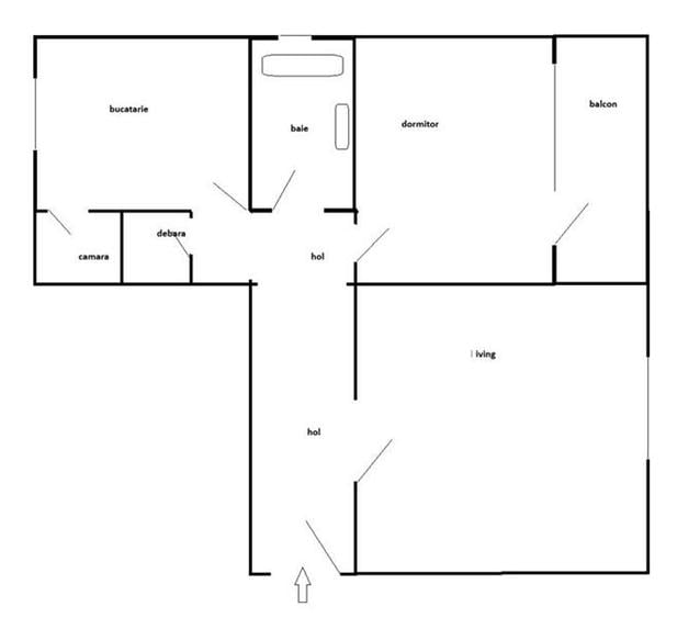Apartament cu 2 camere decomandat, mobilat în Tudor Vladimirescu