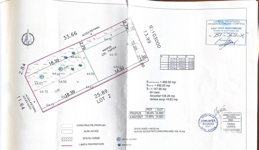 Casă parter cu 4 camere, 2 băi, pe un teren de 492 mp, în zona stadion Cumpăna. - 10
