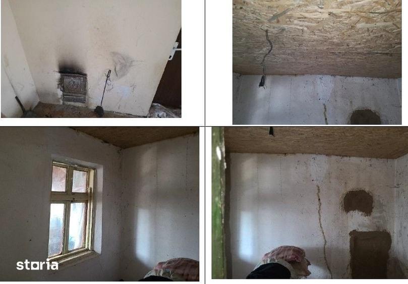 Casă cu 2 camere cu Teren 837 Mp în Blejești