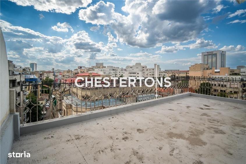 Penthouse deasupra orasului - apartament de vanzare cu terasa, semineu - 7