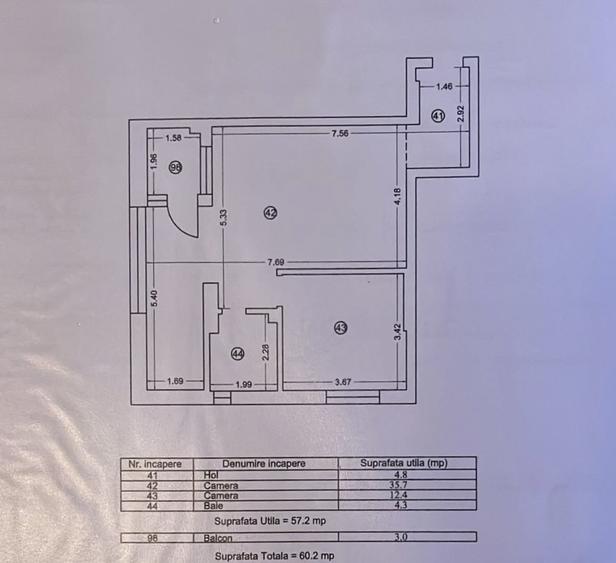 Apartament cu 2 camere în Mamaia-Sat