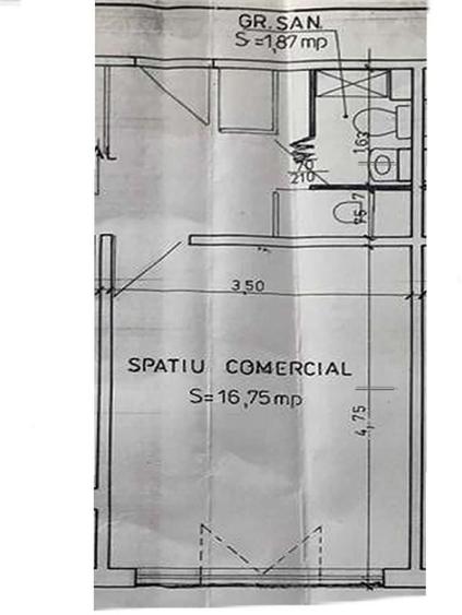 Spațiu comercial, de 25 mp, în Exterior Vest