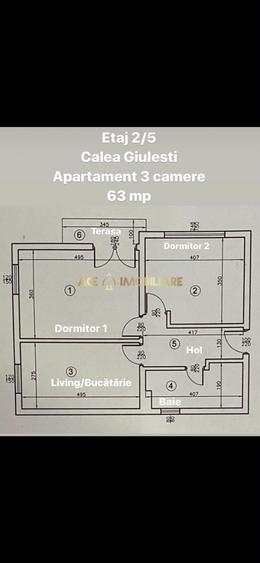 Apartament cu 3 camere decomandat, mobilat în Giulești
