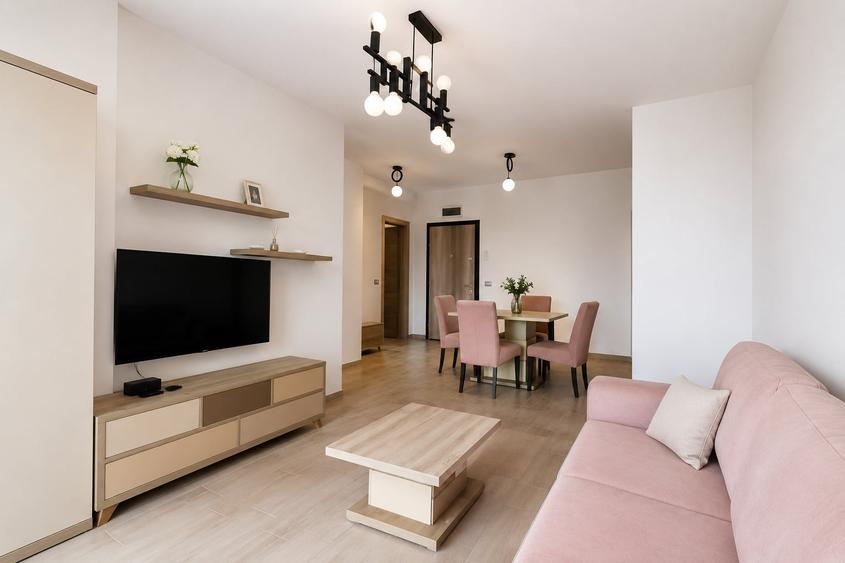 Apartament cu 2 camere semidecomandat, mobilat în Mamaia-Sat