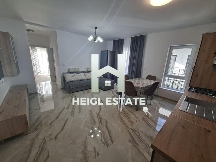 Apartament cu 2 camere semidecomandat, mobilat în Giroc