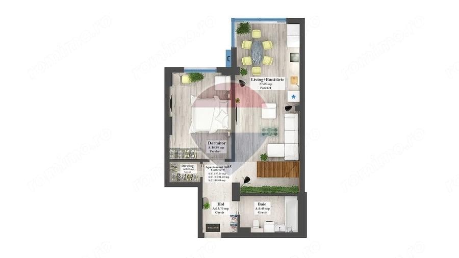 Apartament cu 5 camere decomandat în Filiași