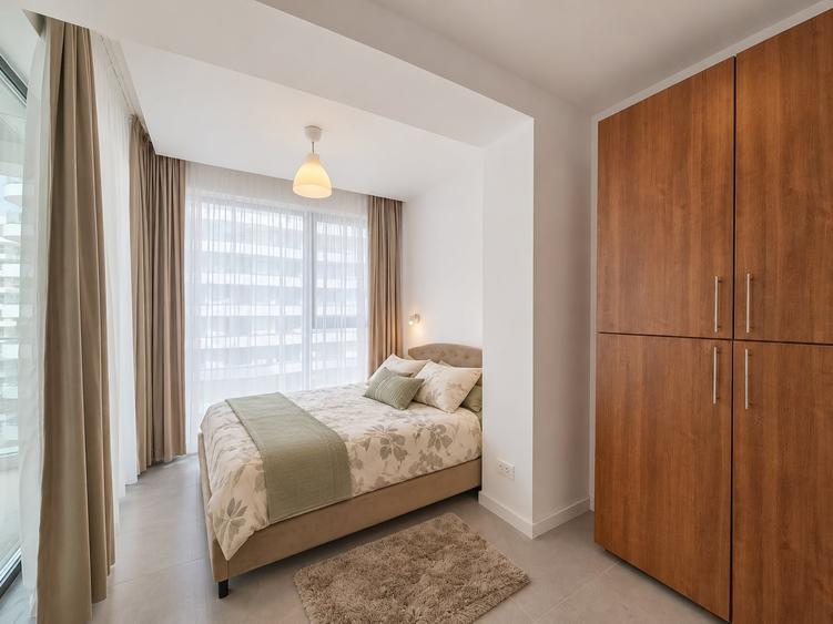 Apartament cu 2 camere semidecomandat, mobilat în Nord