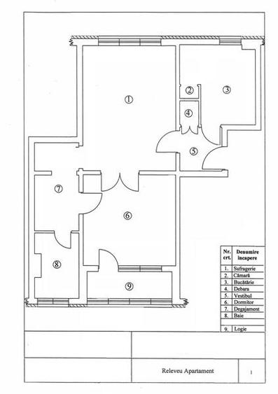 Apartament cu 2 camere circular în Gării