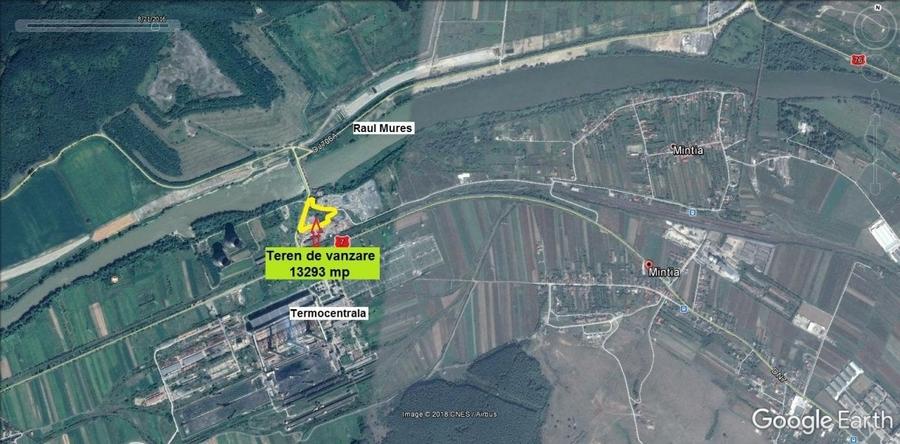 Teren Construcții intravilan de 13293 mp, în Mintia