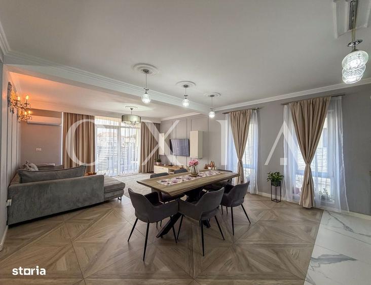 Apartament cu 3 camere semidecomandat în Central