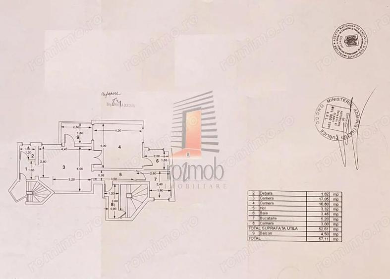 Apartament 2 camere, etajul 3 4, fara lift, zona Romana - 10