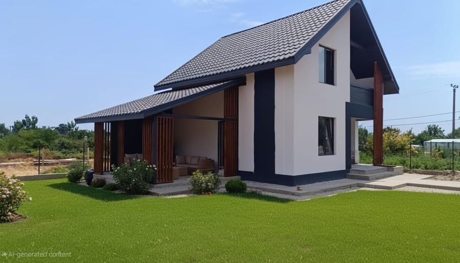Casă cu 3 camere în Corbu