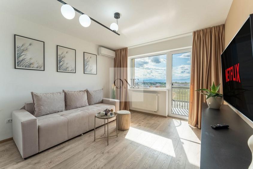 Apartament cu 2 camere decomandat, mobilat în Tractorul