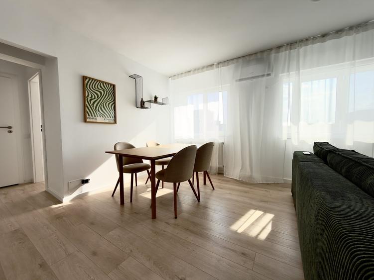 Apartament cu 2 camere semidecomandat, mobilat în Dorobanți