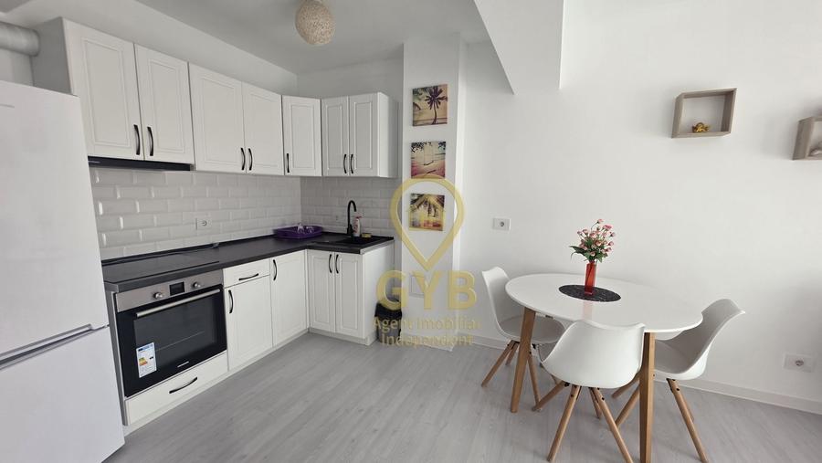Apartament cu 2 camere semidecomandat, mobilat în Nufărul