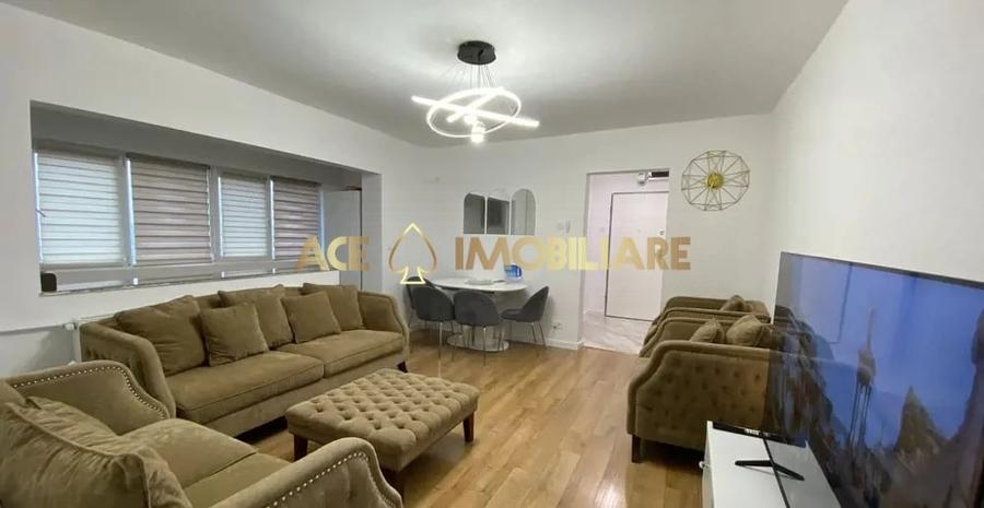 Apartament cu 3 camere semidecomandat, mobilat în Colentina