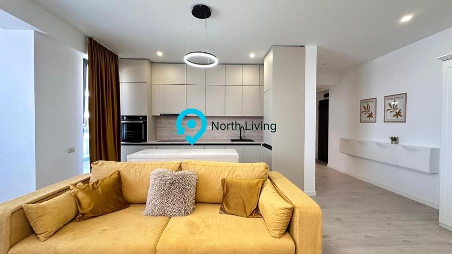 Apartament cu 2 camere, mobilat în Pipera