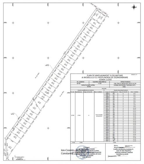 Teren Construcții intravilan de 513 mp, în Berceni