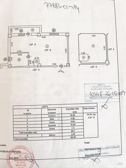 Apartament cu 2 camere semidecomandat în Valea Adâncă